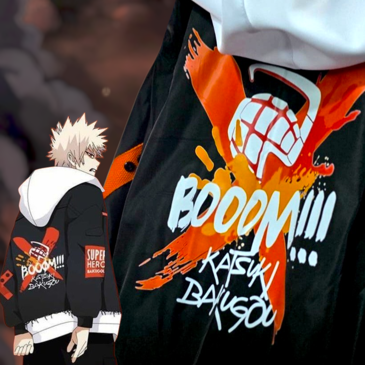 Jaqueta Bakugo Katsuki - My Hero Academia