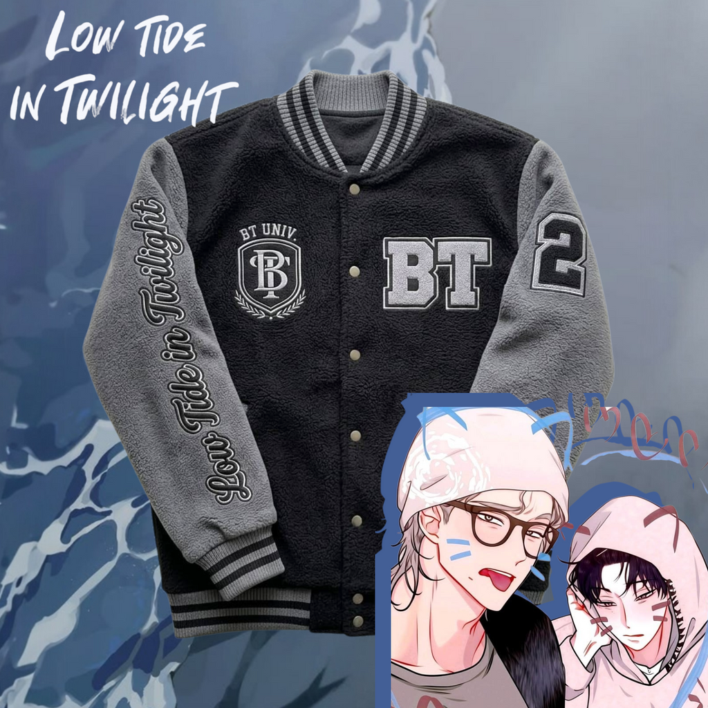 Jaqueta universitária boomton - low tide em twilight