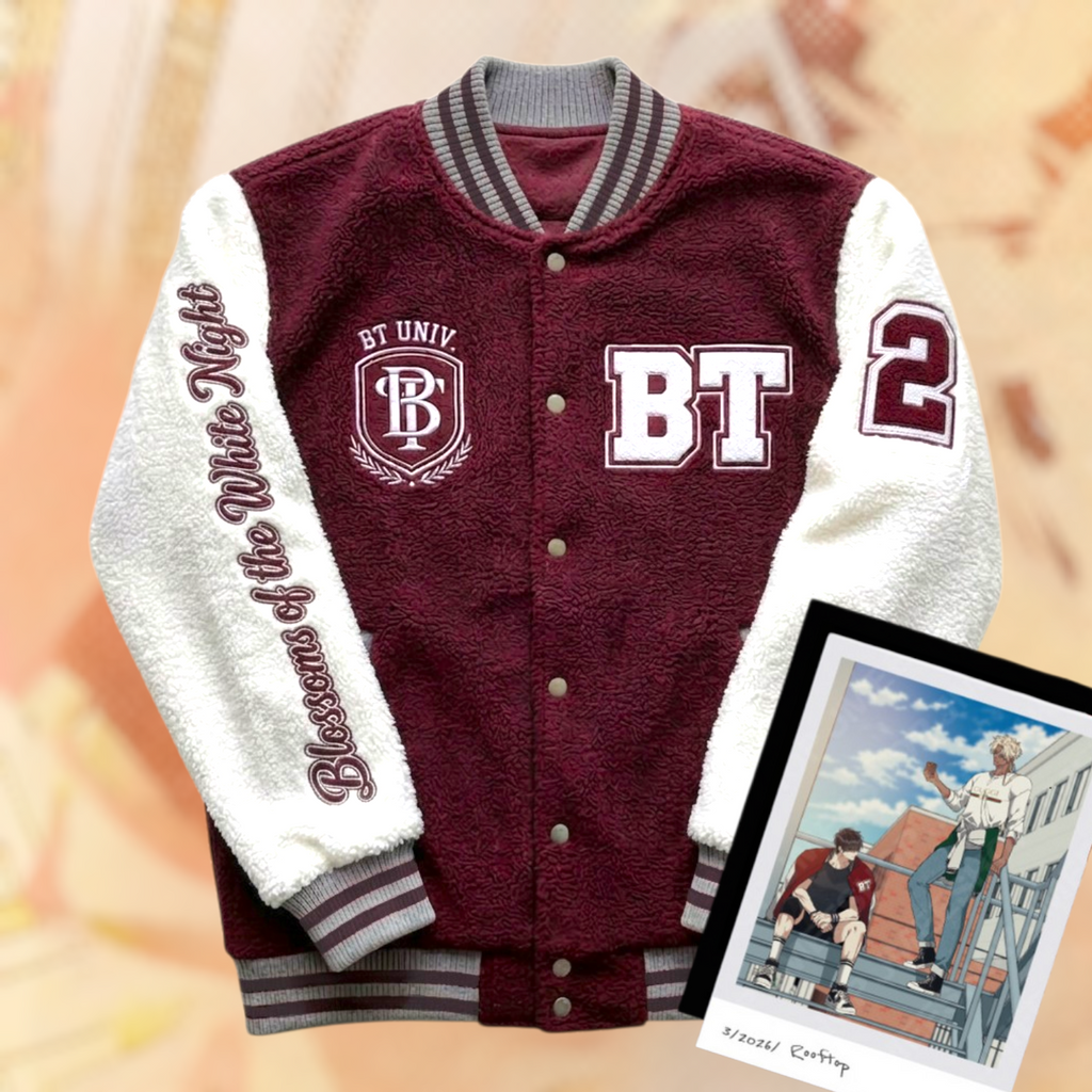 Boomton university jacket - blossoms of the white night