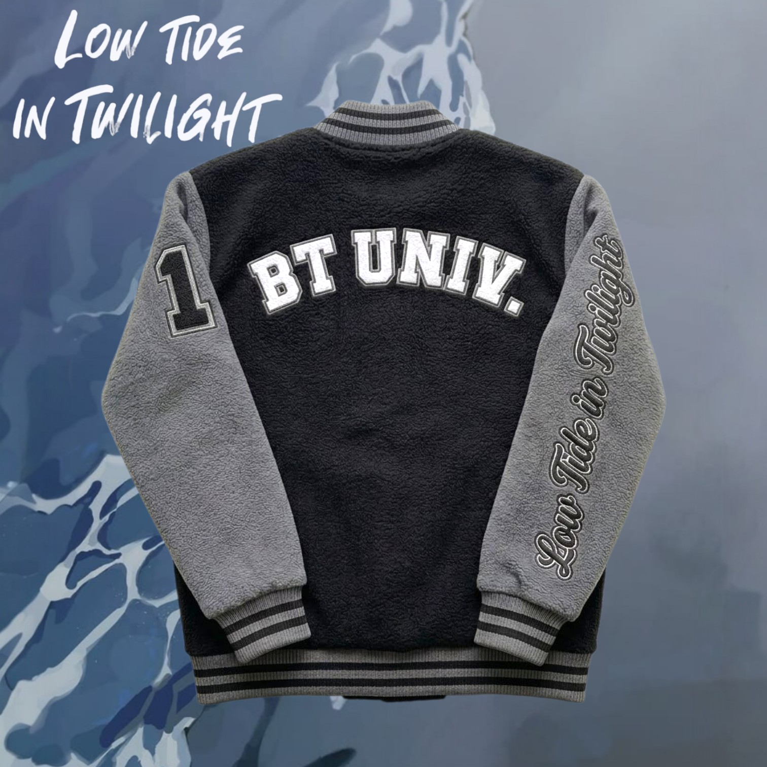 Jaqueta universitária boomton - low tide em twilight