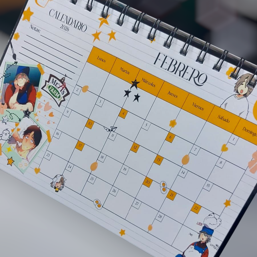 Calendario de mesa BL 2026