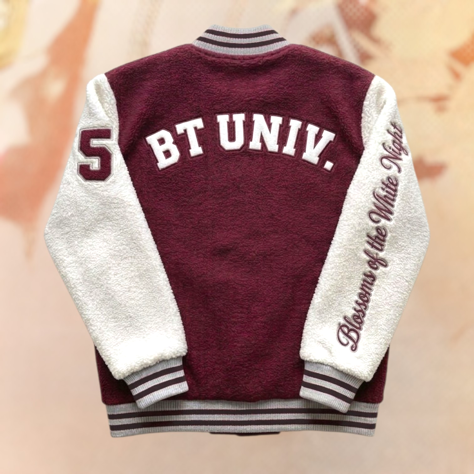 Boomton university jacket - blossoms of the white night