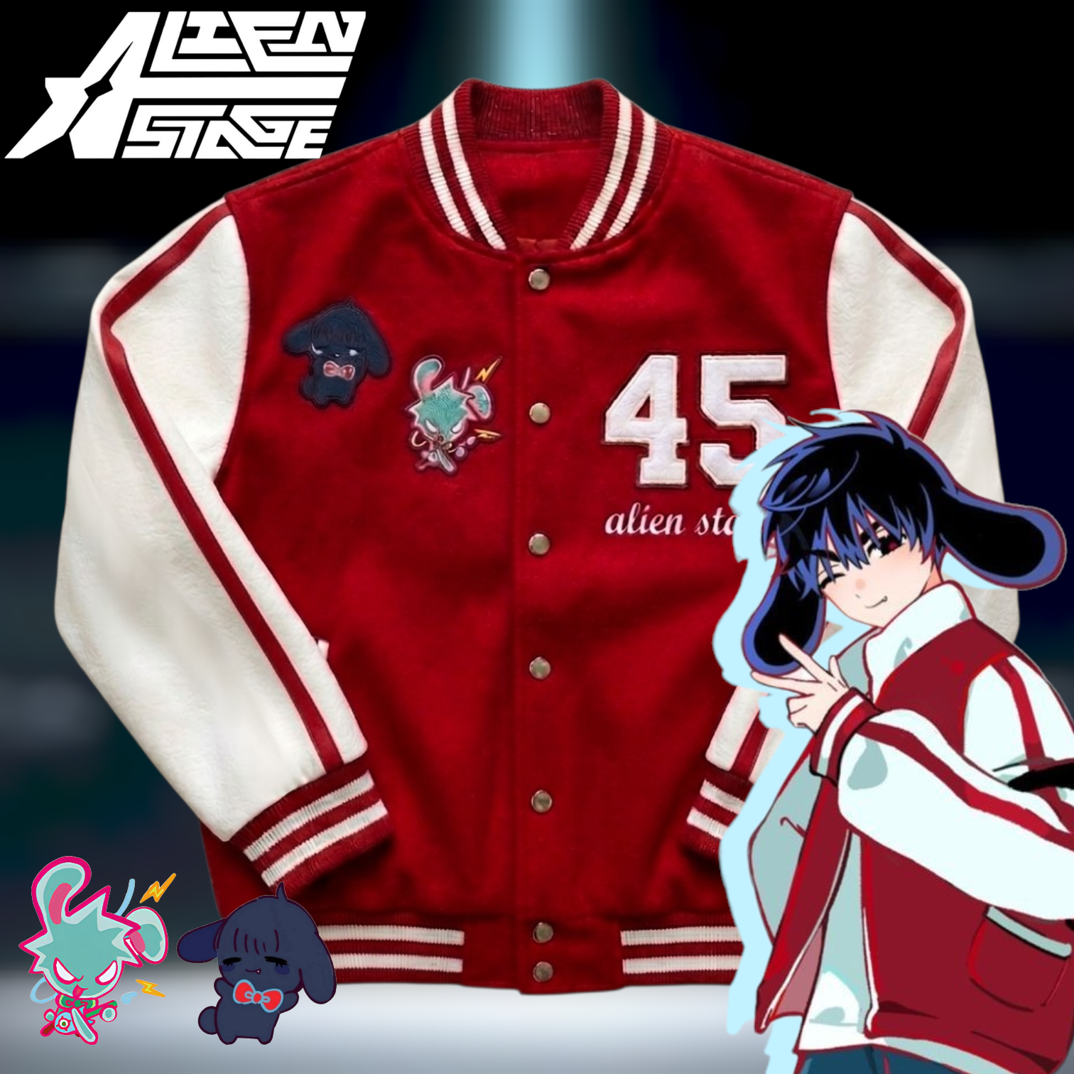 Campera universitaria ivan - alien stage